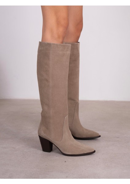 Aniela Vizon Süet Hakiki Deri Kadın Çizme fiyatları