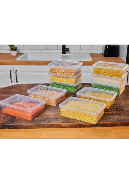 Saklama Kabı 10 Adet 2 Lt Kilitli, Dondurucu,buzdolabı,erzak,oyuncak,yemek,kahve,malzeme fırsatları