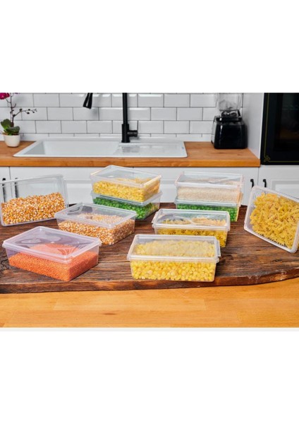 Saklama Kabı 10 Adet 2 Lt Kilitli, Dondurucu,buzdolabı,erzak,oyuncak,yemek,kahve,malzeme indirimleri