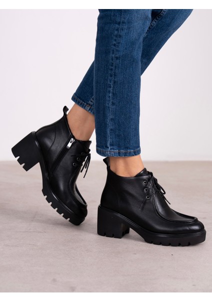 Arwen Siyah Hakiki Deri Kadın Bot