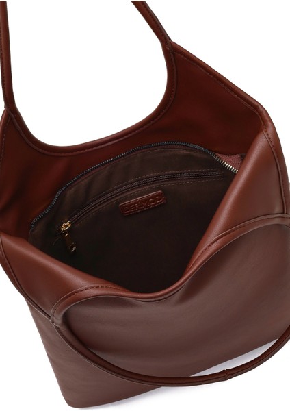 Kadın Kahverengi Aksesuar Detaylı Omuz Çantası 25SBD254618 indirimleri