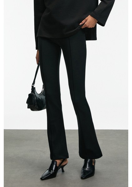 Lysavıne Kadın Esnek Kumaşlı Slim Fit Siyah Pantolon fiyatları