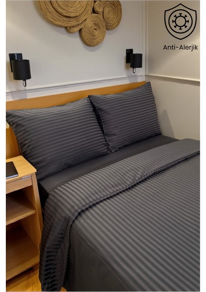 %100 Pamuk Nevresım Seti Saten 82 Tel Yumuşak & Nefes Alabilir Çift-Battal fiyatları