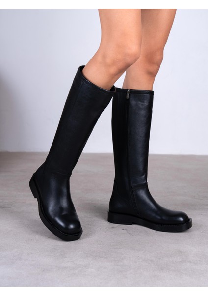 Dwen Siyah Hakiki Deri Kadın Çizme fiyatları