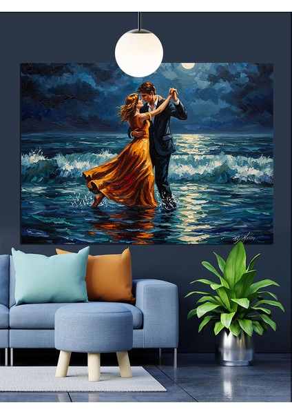 Çift Tango Dans Romantizm Dekoratif Kanvas - Mdf Ahşap Tablo fırsatları