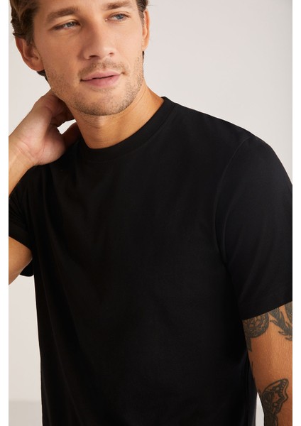 Eduardo Erkek Bisiklet Yaka Kısa Kollu %100 Pamuklu 2'li Tshirt Set fiyatları