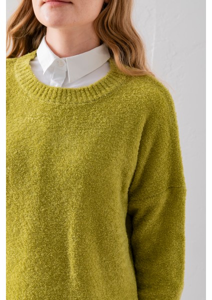 Bisiklet Yaka Oversize Buklet Triko Kazak - Rahat ve Şık | Kaliteli Triko | Trend Kazak modelleri