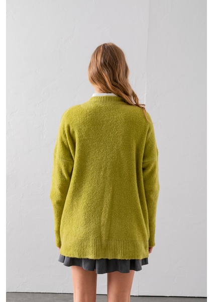 Bisiklet Yaka Oversize Buklet Triko Kazak - Rahat ve Şık | Kaliteli Triko | Trend Kazak indirimleri