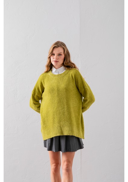 Bisiklet Yaka Oversize Buklet Triko Kazak - Rahat ve Şık | Kaliteli Triko | Trend Kazak