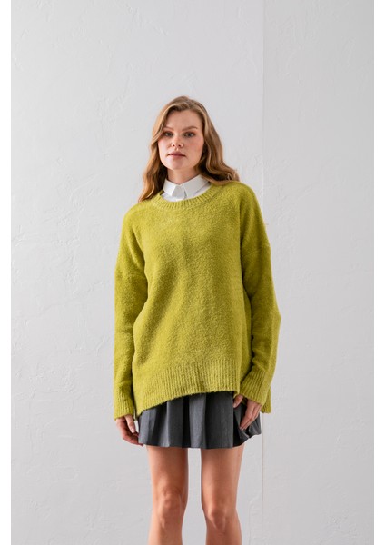 Bisiklet Yaka Oversize Buklet Triko Kazak - Rahat ve Şık | Kaliteli Triko | Trend Kazak