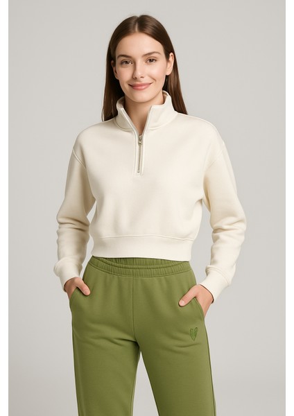 Kadın Paça Lastik Üç Ip Şardonlu Ece Eşofman Altı Yeşil fiyatları