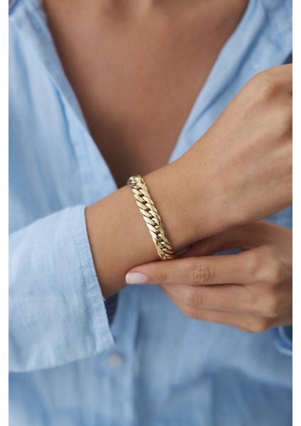 14 Ayar Altın Balık Sırtı Gurmet Bileklik fiyatları