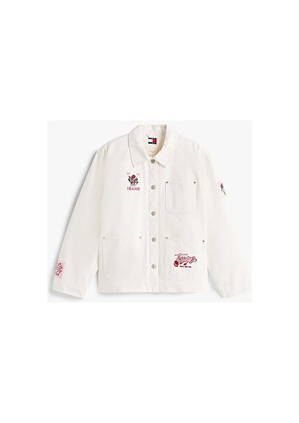 Kadın Antik Beyaz Overshirt Ceket indirimleri