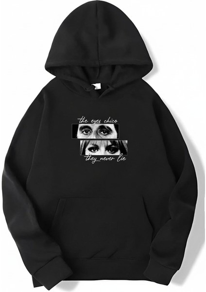 Unisex Oversize Scarface Hoodie Siyah