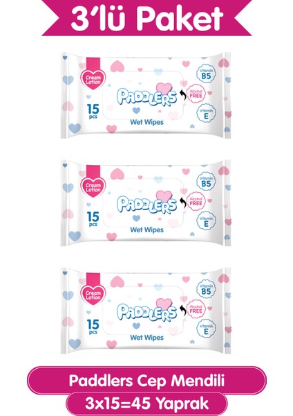 Cep Mendili 3 x 15 45 Yaprak