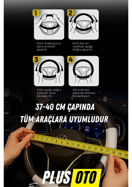Plus Karbon Serisi Geçmeli Direksiyon Kılıfı fiyatları