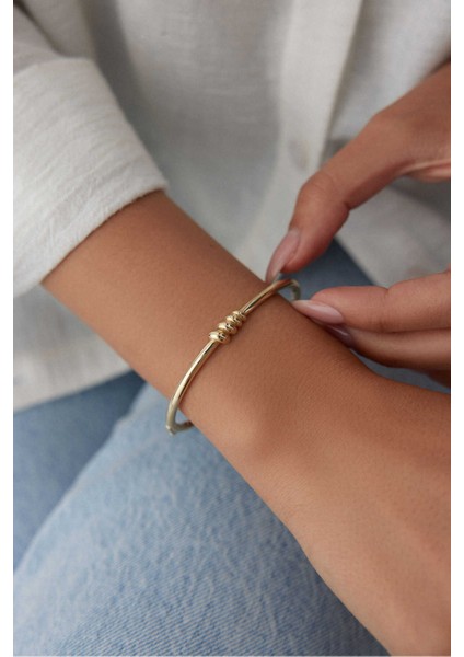 14 Ayar Altın Italyan Düğüm Kelepçe