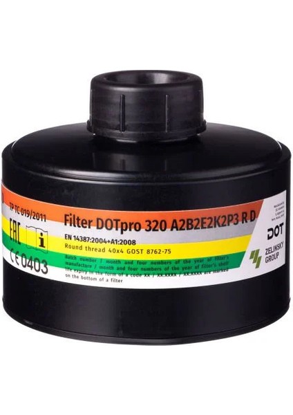 Dot Pro 320 ABEK2P3RD Gaz Filtresi Vidalı
