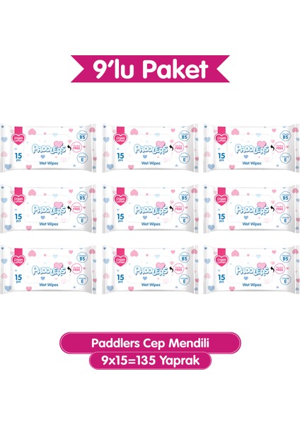 Cep Mendili 9 x 15 135 Yaprak