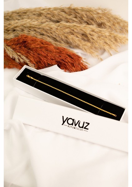 Altın Halat Burgu Bileklik