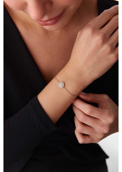 14 Ayar Altın Coronet Bileklik