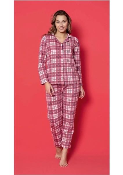 Ercan 2 Iplik Kırmızı Beyaz Kareli Genç Pjm Takım