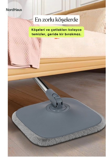 Kirli Su Temiz Su Ayıran Otomatik Temizlik Seti Kare Mop Seti modelleri