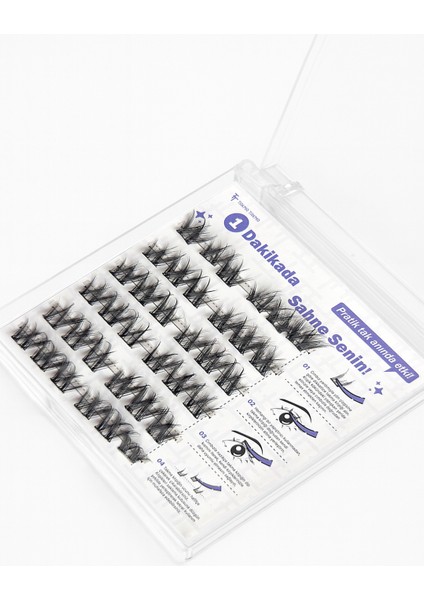 KP1451 - Takma Kirpik Günlük Masumiyet Kendinden Yapışkanlı - Siyah