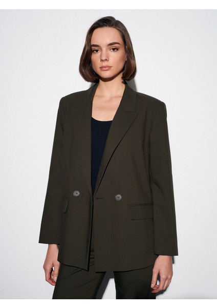 60767 Blazer Ceket-Haki modelleri