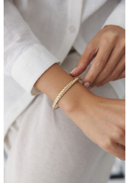 14 Ayar Altın Vintage Kelepçe