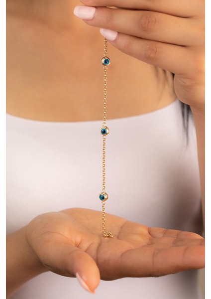 14 Ayar Altın Sosyete Gözü Bileklik fırsatları