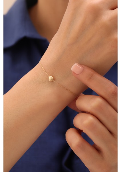 14 Ayar Altın Kalp Bileklik fiyatları