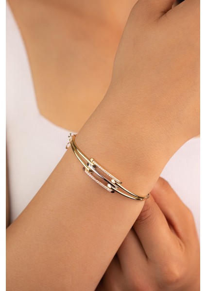 Kaburga Kelepçe Bilezik Taşlı