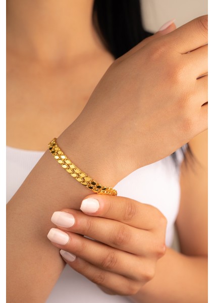 Çift Sıra Pullu Halep Bileklik