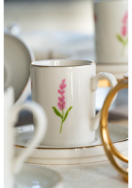 Ikebana 12 Parça 6 Kişilik Porselen Kahve Fincan Takımı fiyatları