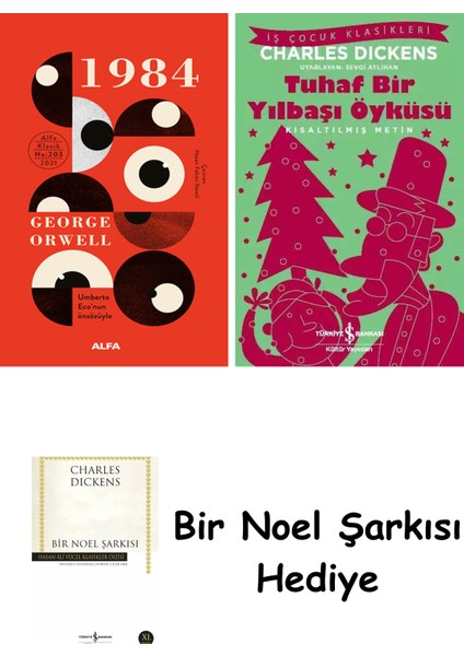 1984 (Ciltli) + Tuhaf Bir Yılbaşı Öyküsü + Bir Noel Şarkısı