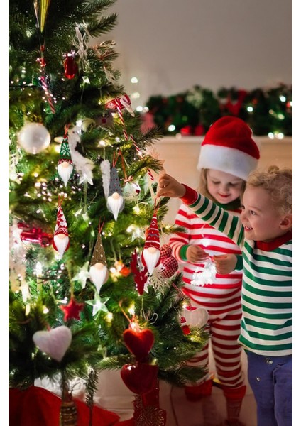 Gnome Yılbaşı Süsü Yılbaşı Figürü Şans Cücesi Yıl Başı Noel Baba Uzun Şapkalı Gnome Dikişli modelleri