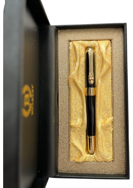 Premium Siyah Metal Dolma Kalem – Altın Detaylı - Özel Şık Hediye Kutulu fiyatları