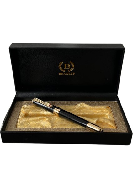 Premium Siyah Metal Dolma Kalem – Altın Detaylı - Özel Şık Hediye Kutulu fırsatları