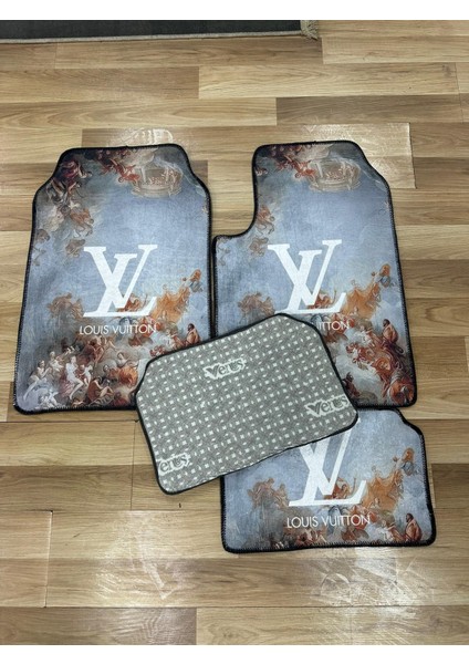 Louis Vuittondesenli Araba Paspası – 4’lü Set modelleri