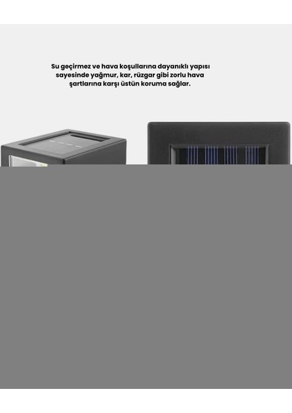 Solar Dış Mekan Aplik Su Geçirmez Dayanıklı LED Aydınlatmalı fiyatları