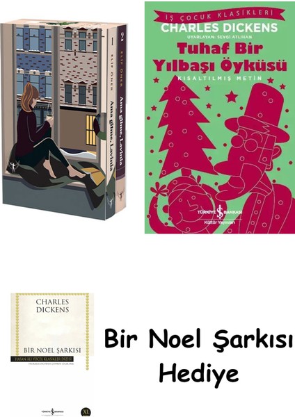 Ama Gitme Lavinia 1-2 Kutulu Set (Ciltli) + Tuhaf Bir Yılbaşı Öyküsü + Bir Noel Şarkısı
