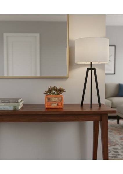 Retro Radyo Sukulent Saksısı ve Kalemlik - Masaüstü Dekoratif Organizer Turuncu 12*8 modelleri