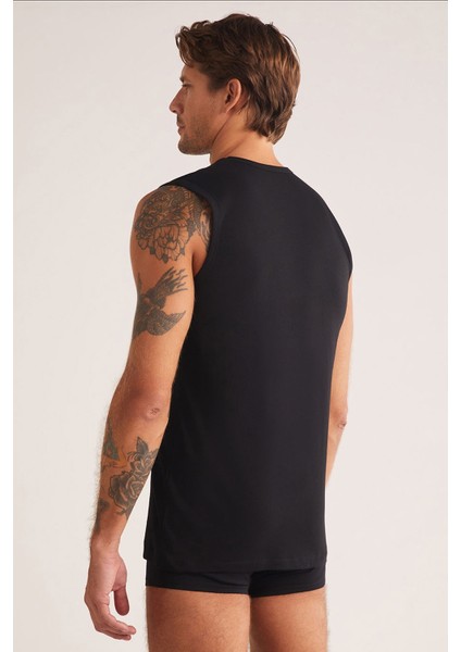 Barny Erkek V Yakalı Sıfır Kol Pamuklu 2'li Atlet Set fiyatları