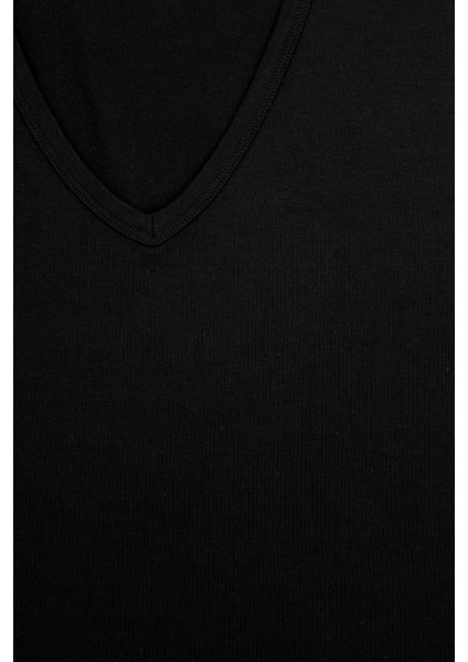 Barny Erkek V Yakalı Sıfır Kol Pamuklu 2'li Atlet Set modelleri