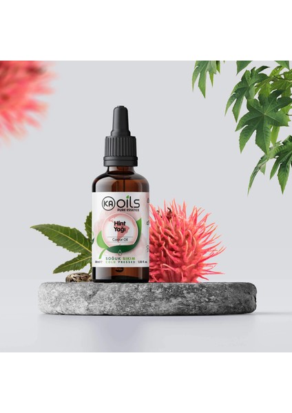 Hint Yağı 30 ml | Yoğun Kıvam & Soğuk Sıkım - Castor Oil | Kaş, Kirpik, Saç ve Cilt Bakımı | Cam Serum Şişesinde |%100 Saf ve Doğal