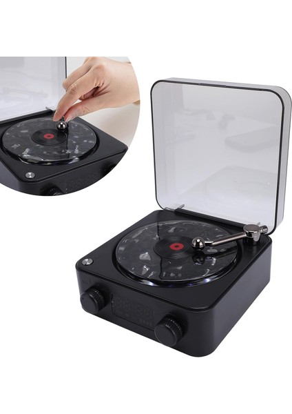 Retro Pikap Tasarımlı Mp3 Çalar Şarjlı Rgb Tavan Yansıtma 4 Derin Uyku Müzikli Bt/sd Kart/aux Siyah