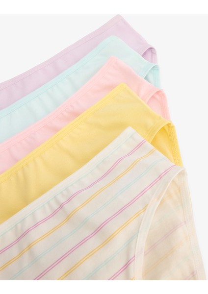 Kız Çocuk Stripe Çok Renkli 5'li Slip fiyatları
