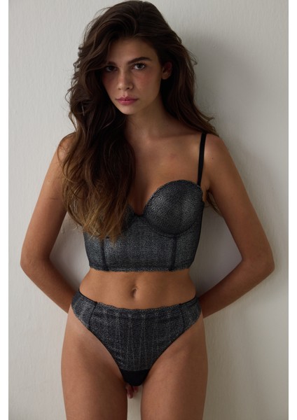 Gümüş Antrasit Perfetto Shinny Croplet fiyatları