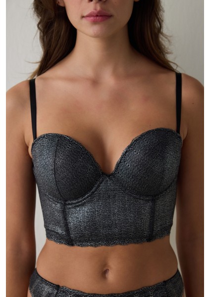 Gümüş Antrasit Perfetto Shinny Croplet modelleri